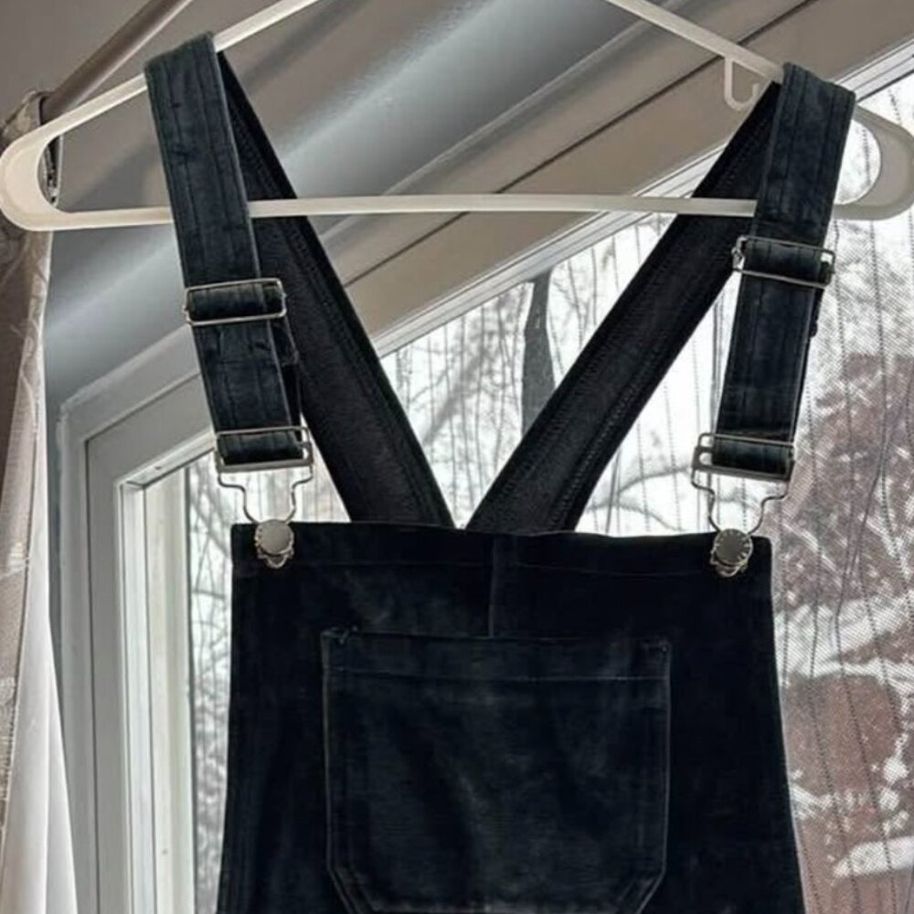 Forever 21 velvet overall dress